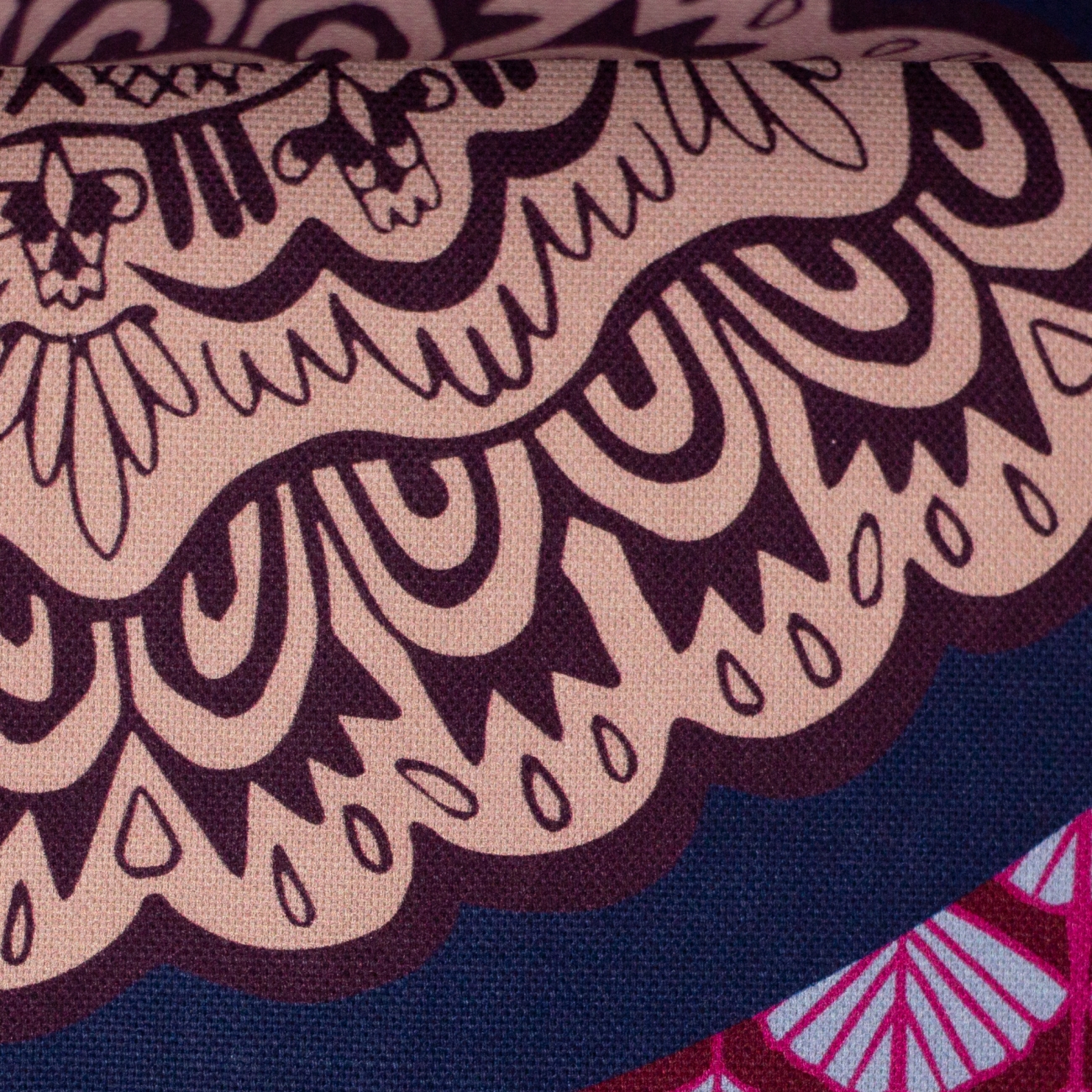 Canvas Swafing -  Pillow Party 2023 - Bunt-Bordeaux - by Jolijou - Panel